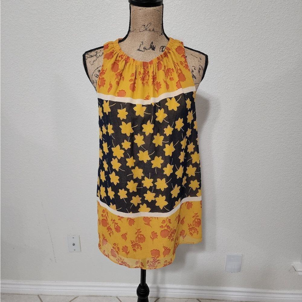GIBSON Latimer floral tunic length tank top size medium‎